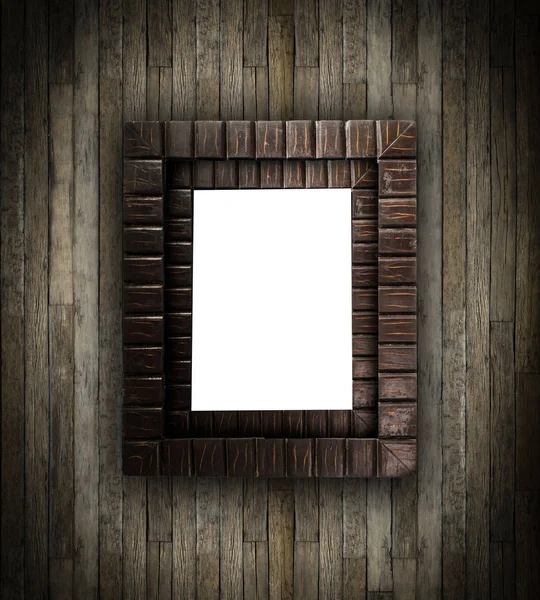 Grunge rustic wooden frame