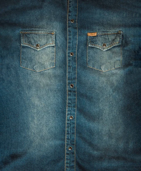 Close up jeans shirt — Stock Photo, Image