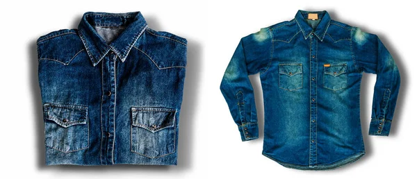 Close up jeans denim jacket — Stock Photo, Image