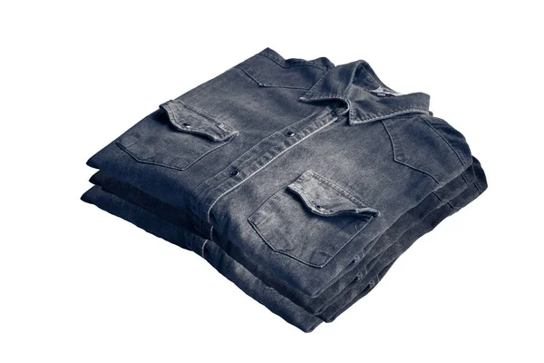 Mavi gömlek jeans — Stok fotoğraf