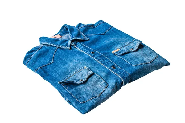 Niebieska koszula jeans — Zdjęcie stockowe