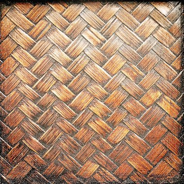 Eski kahverengi bambu kadar kapatın