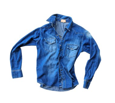 Mavi kot kot gömlek 