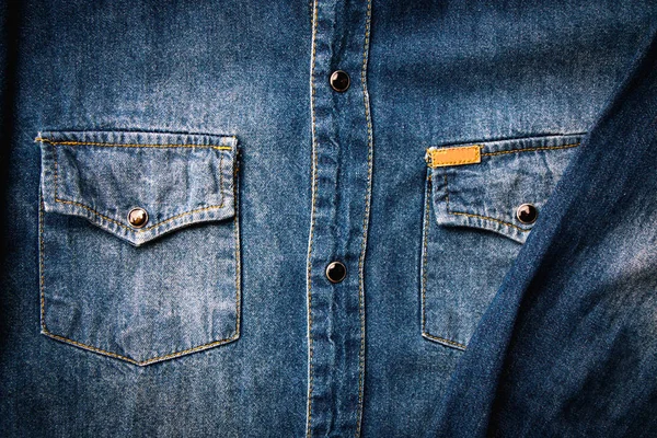 Camisa jeans azul — Fotografia de Stock