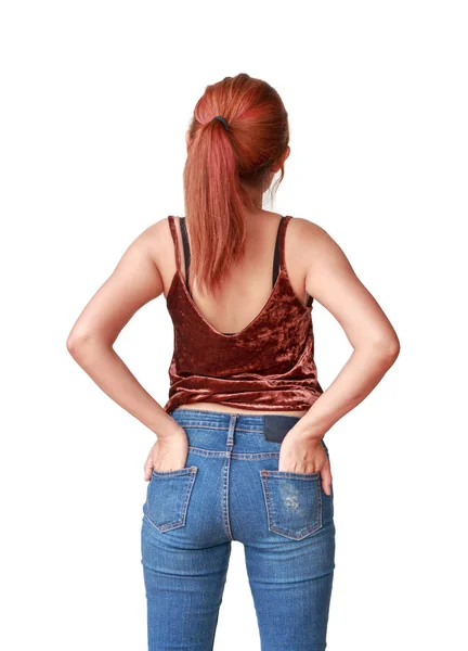 Retrato de mujer espalda i — Foto de Stock
