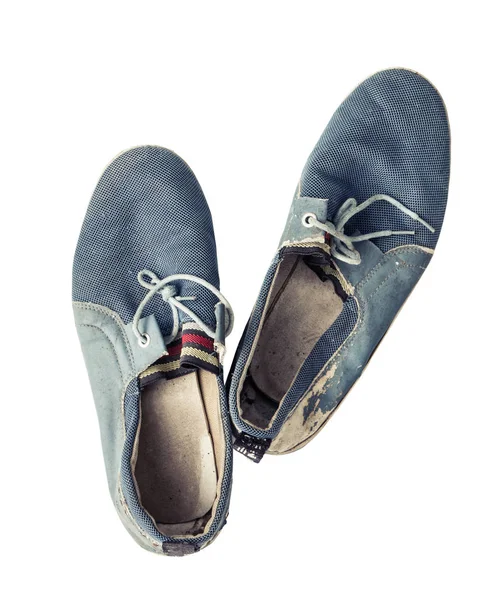Staré boty, samostatný — Stock fotografie
