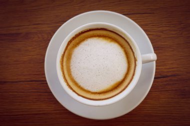 Bir fincan cappuccino kahve.