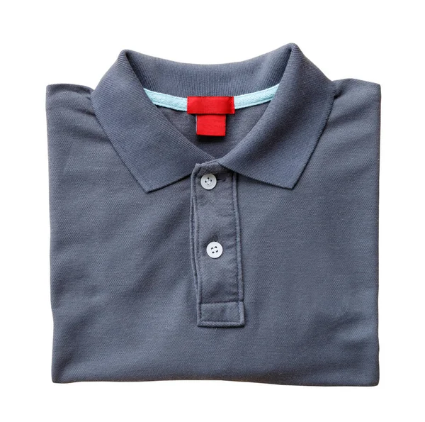 Gri polo gömlek kadar kapatın 