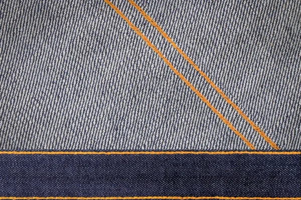 Stäng Upp Blå Denim Jeans Textur Bakgrund Med Tomt Utrymme — Stockfoto