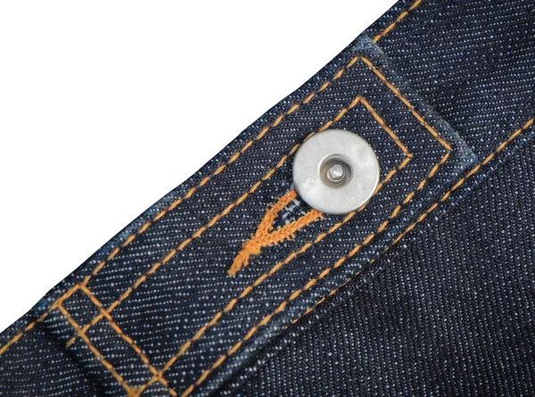 Close Blue Denim Jeans Textura Fondo Con Espacio Blanco — Foto de Stock