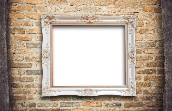 Old vintage rutic wooden picture frame — Stock Photo, Image