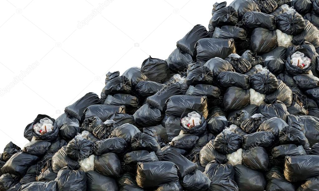 Many garbage bags