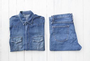Denim jeans kadar kapatın 
