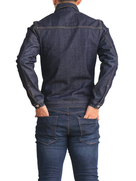 Nahaufnahme Jeans Jeansjacke — Stockfoto