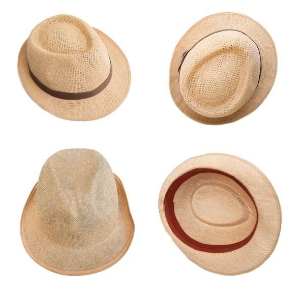 Csoport barna kalap — Stock Fotó