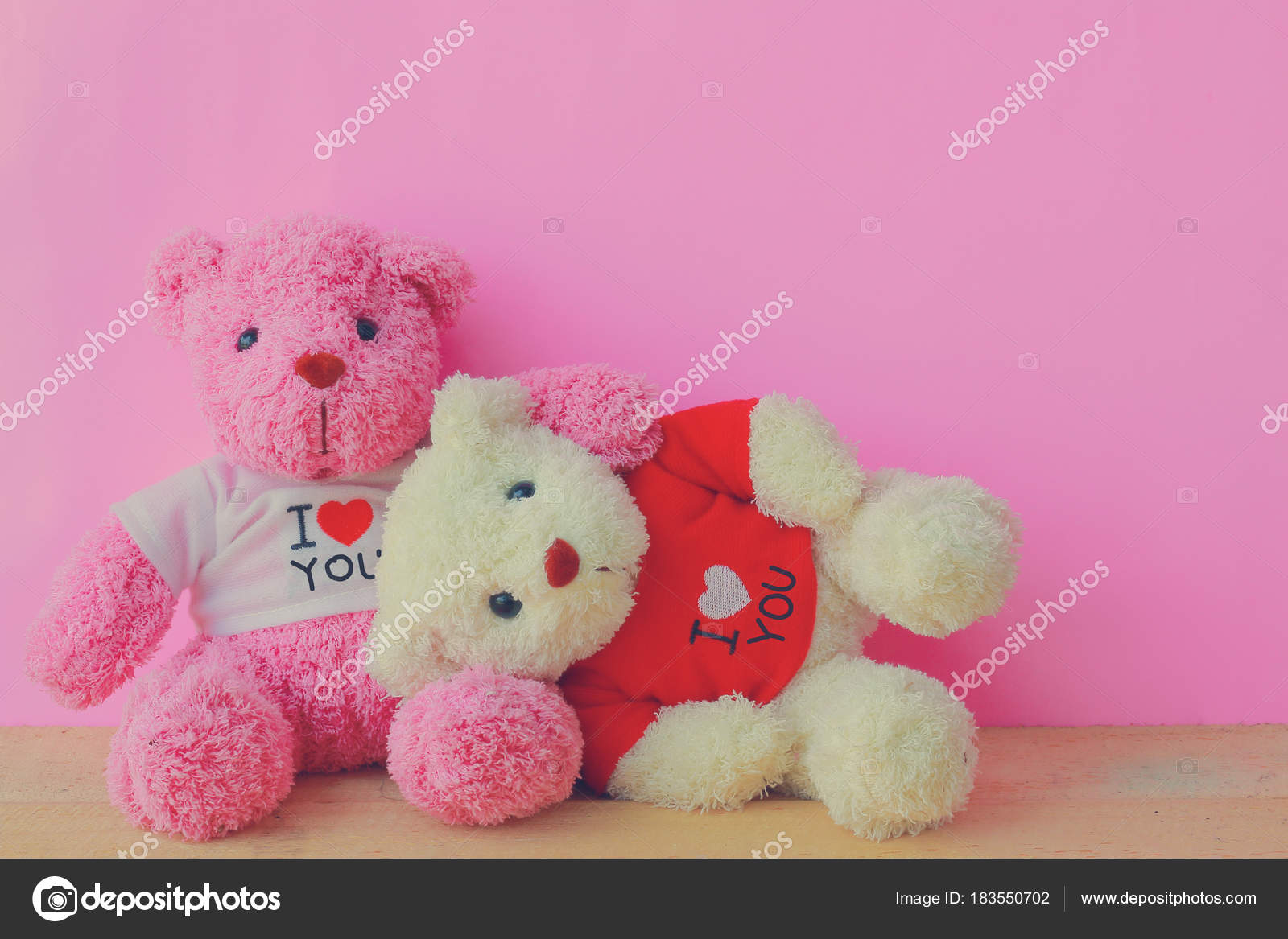 white and pink teddy bear