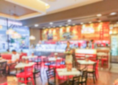 Restoran arka plan bulanık görüntü 