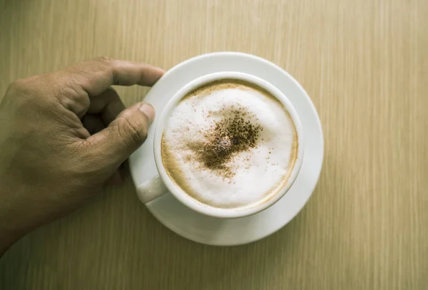 Xícara de café capppuccino — Fotografia de Stock