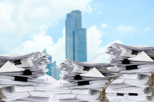 Muchos pila de documentos en papel — Foto de Stock