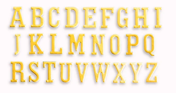 흰색으로 분리되어 배우는데 사용되는 알파벳 — 스톡 사진
