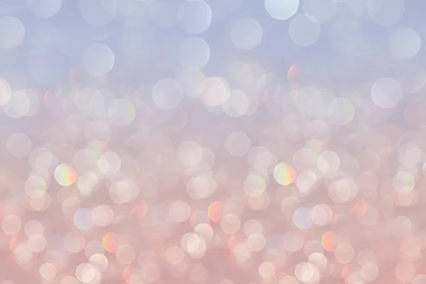 Bokeh mjuk pastell serenity bakgrund med suddiga rainbow lampor. — Stockfoto