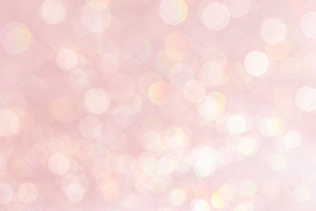 Bokeh soft pastel pink background with blurred golden lights. Stock Photo  by ©alinayudina 126389952