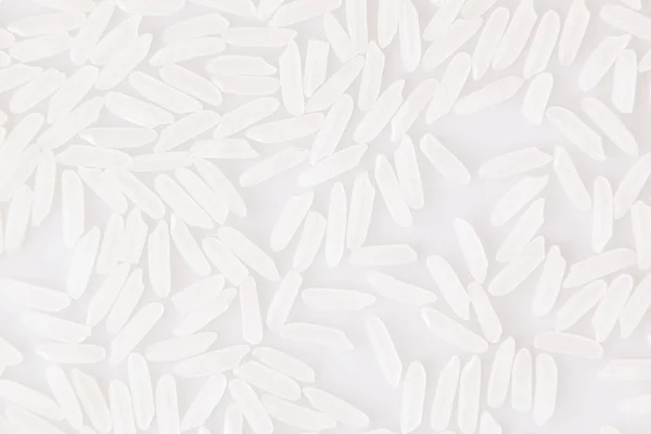Witte jasmijn rijst close-up achtergrond. — Stockfoto