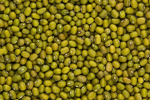 Mung green beans close seup top view background . — стоковое фото
