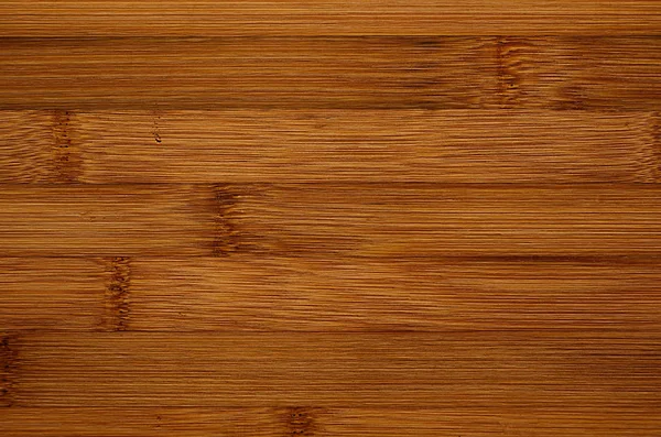 Bamboo brown wood texture, horizontal plank, top view, closeup. — Stock Photo, Image