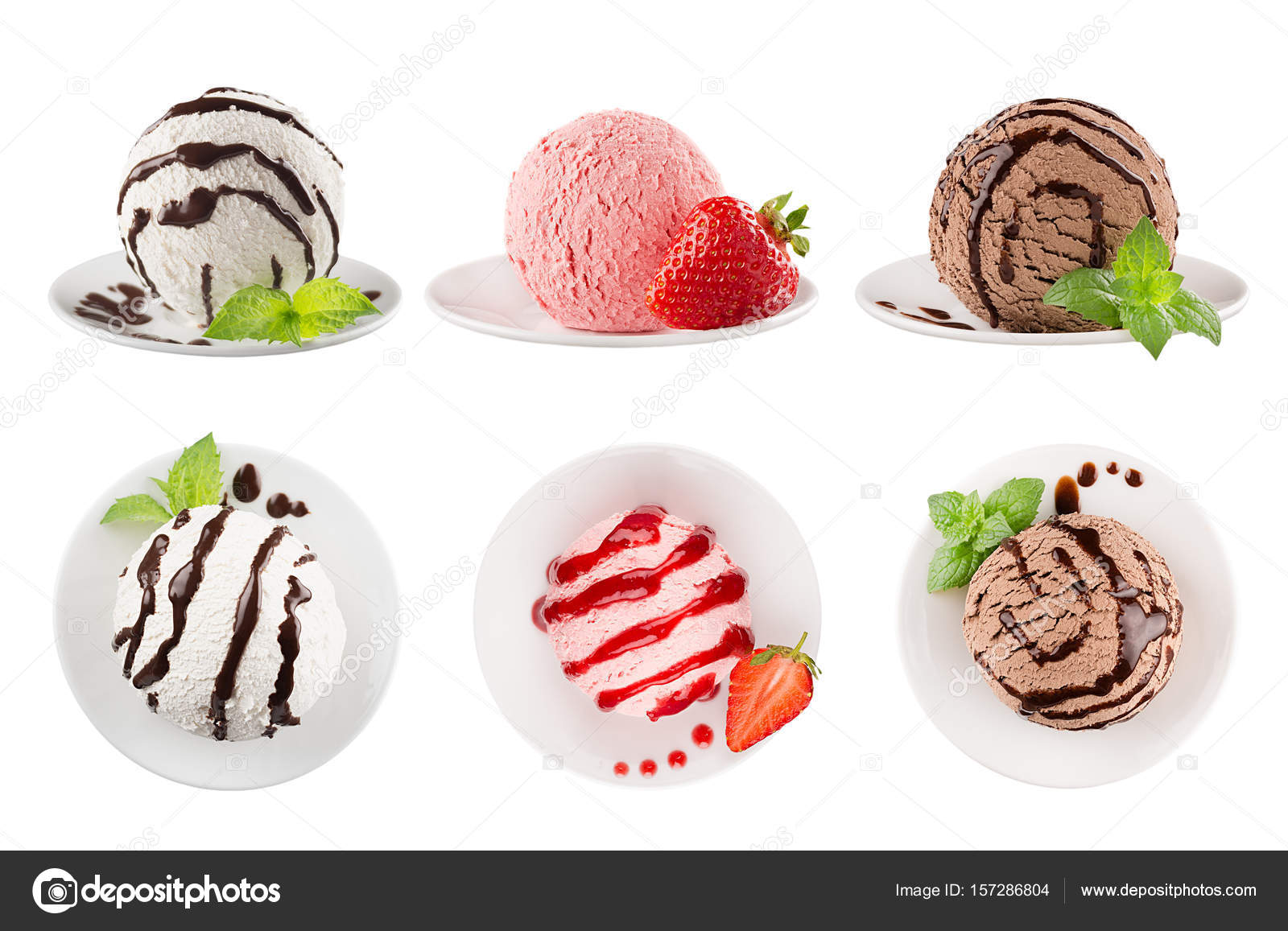 colorful ice cream scoop