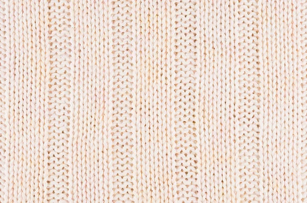 Tessuto morbido beige lavorato a maglia con strisce wale . — Foto Stock