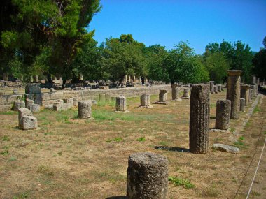 Yunanistan 'da antik Olympia kalıntıları