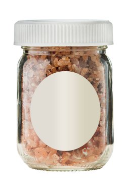 Cam beyaz zemin üzerine sıcak füme biber tuz