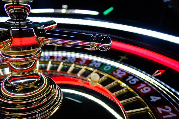 Juegos Ruleta Casino Retro Madera Hecha Mano Juego — Foto de Stock