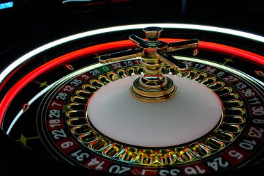 Geleneksel rulet çarkı, klasik görünümlü el yapımı.