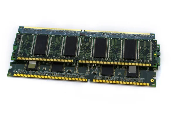 Two moduls Dimm. Memory for compuers — Stock Photo, Image