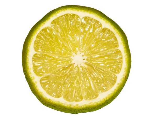 Лимонний фрукт ізольований на білому тлі. Лимон схожий на лім. — стокове фото