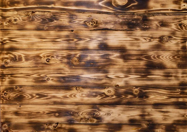 Λίγο Καμένο καφέ ξύλινο δεν βαμμένο φόντο υφή τοίχου — Φωτογραφία Αρχείου