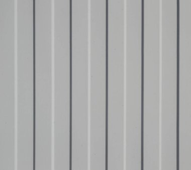 Profil metal levhası gri. Dikey çizgiler. Yazıt için bir yer. Boşluğu kopyala.