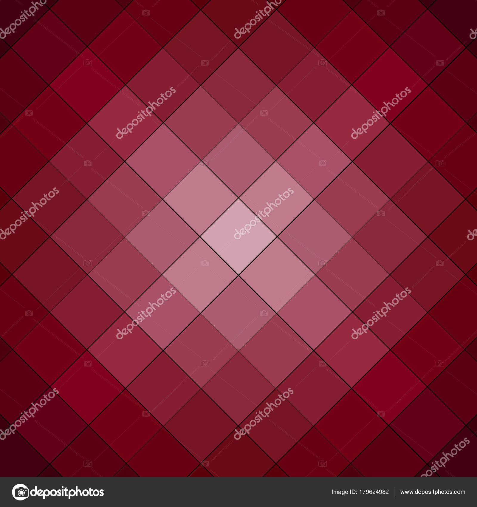 Light Dark Pink Red Faded Cube Checkered Pattern Background