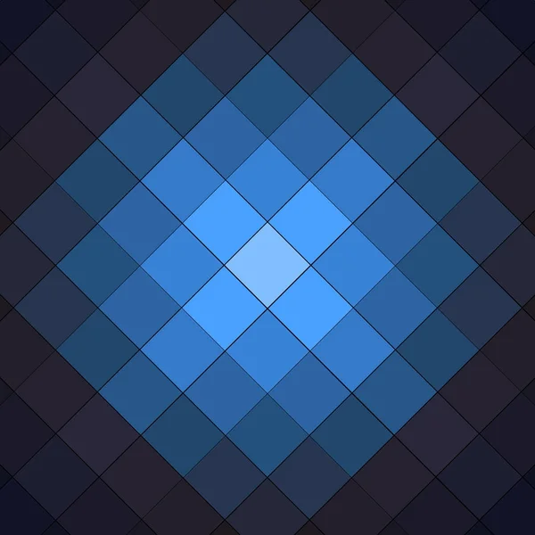 Luz Para Azul Escuro Desbotada Cubo Checkered Fundo Padrão — Fotografia de Stock