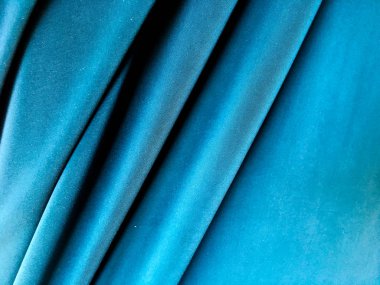 Tasarım için mavi kumaş dokusu arka planı. metin için boşluk kopyala, üst görünüm.