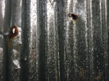 Çinko vintage doku arka planı, paslı galvanize