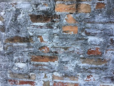 Arka planda kopya alanı olan eski tuğla duvar dokusu. Çalışma ve tasarım için duvar kağıdı.