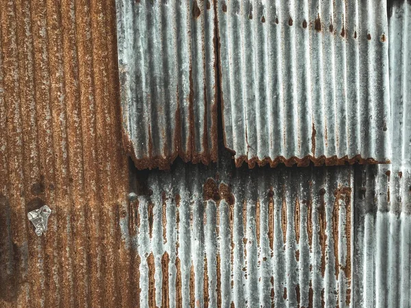 Vecchio Foglio Zinco Tetto Texture Sfondo Lavoro Progettazione — Foto Stock