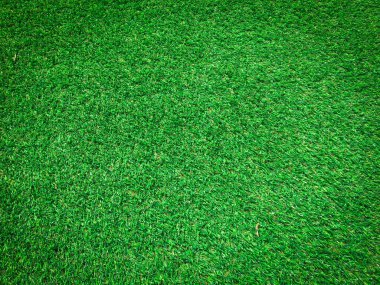 Çalışma ve tasarım için kopyalama alanı olan yapay yeşil çimen dokusu arkaplanı, Üst görünüm