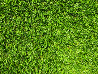 Çalışma ve tasarım için kopyalama alanı olan yapay yeşil çimen dokusu arkaplanı, Üst görünüm