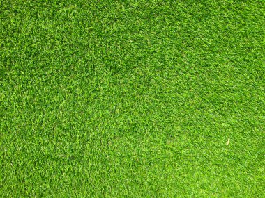 Çalışma ve tasarım için kopyalama alanı olan yapay yeşil çimen dokusu arkaplanı, Üst görünüm