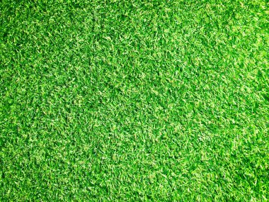 Arka planda golf sahasından güzel yeşil çimen desenleri. Çalışma ve tasarım için boşluk kopyala, Üst Görünüm