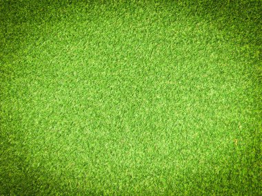 Arka planda golf sahasından güzel yeşil çimen desenleri. Çalışma ve tasarım için boşluk kopyala, Üst Görünüm